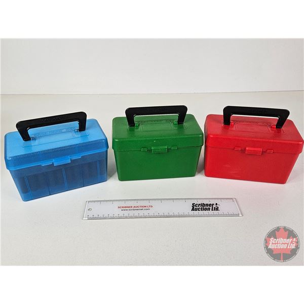 Case-Gard H50 Plastic Ammo Case (3) (Measures : 5 H x 8 W x 4 D)