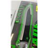 Image 3 : Schrade Camo Mini Machete (New in Package)  (Package Measures : 17"H x 6"W x 1-1/2"D)