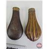 Image 2 : Antique Copper and Brass Powder Flasks (4)