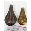 Image 3 : Antique Copper and Brass Powder Flasks (4)