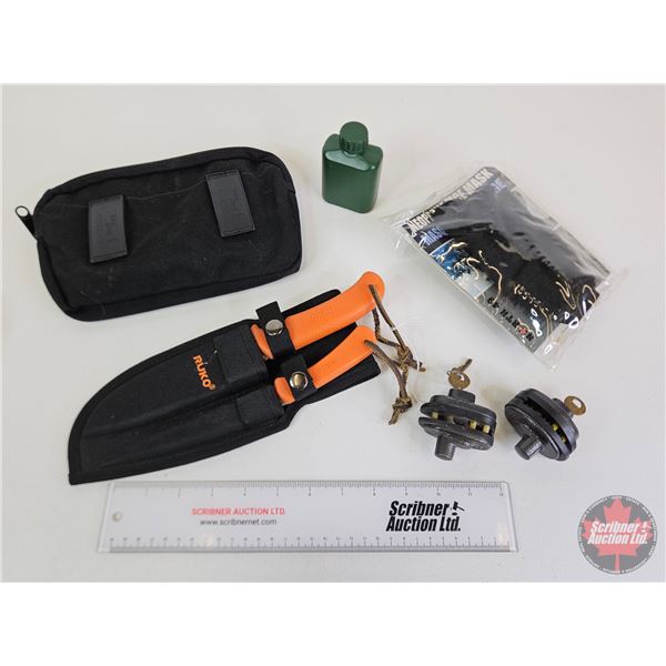 Outdoorsman Combo :  - Ruko Knife Set - Master Trigger Locks (2) (Keyed Alike) - Uncle Mike's Side K