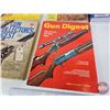 Image 11 : Paperback Books (6) :  - Canada Backroads Atlas - Hunting & Gun Annual 1955 - Gun Digest (4)