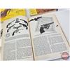 Image 13 : Paperback Books (6) :  - Canada Backroads Atlas - Hunting & Gun Annual 1955 - Gun Digest (4)