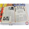 Image 5 : Paperback Books (6) :  - Canada Backroads Atlas - Hunting & Gun Annual 1955 - Gun Digest (4)