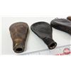 Image 8 : Antique Leather Powder Flasks (5)