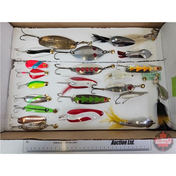 Variety of Vintage Fishing Spoons & Spinners (23)