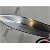 Image 4 : Belt Knife : Stainless Steel "Japan" c/w Leather Sheath (Total Length of Knife : 8-1/2")