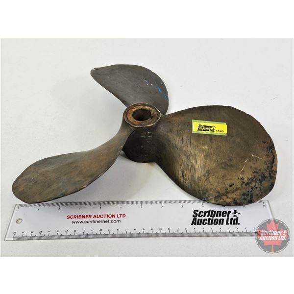 Vintage Hywinko Brass Boat Propellor  (14"Dia)