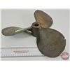Image 3 : Vintage Hywinko Brass Boat Propellor  (14"Dia)