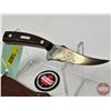 Image 2 : Belt Knife w/Leather Sheath (Consignor Tag ~ Vintage Schrade Old Timer USA 152) (Total Length of Kni