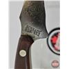 Image 3 : Belt Knife w/Leather Sheath (Consignor Tag ~ Vintage Schrade Old Timer USA 152) (Total Length of Kni