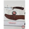Image 5 : Belt Knife w/Leather Sheath (Consignor Tag ~ Vintage Schrade Old Timer USA 152) (Total Length of Kni