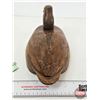 Image 7 : Wooden Duck Decoy  (Consignor Tag ~ Vintage Hand Carved Redhead Working Decoy) (Measures : 7"H x 6-1