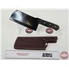 Image 3 : Cleaver w/Leather Sheath  (Total Length of Cleaver : 12")