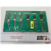 Image 1 : Muela Miniature Knife Set (6) - Made in Spain (Measures : 5-1/2"H x 10"W x 3/4"D)