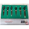 Image 2 : Muela Miniature Knife Set (6) - Made in Spain (Measures : 5-1/2"H x 10"W x 3/4"D)