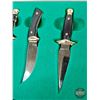 Image 4 : Muela Miniature Knife Set (6) - Made in Spain (Measures : 5-1/2"H x 10"W x 3/4"D)