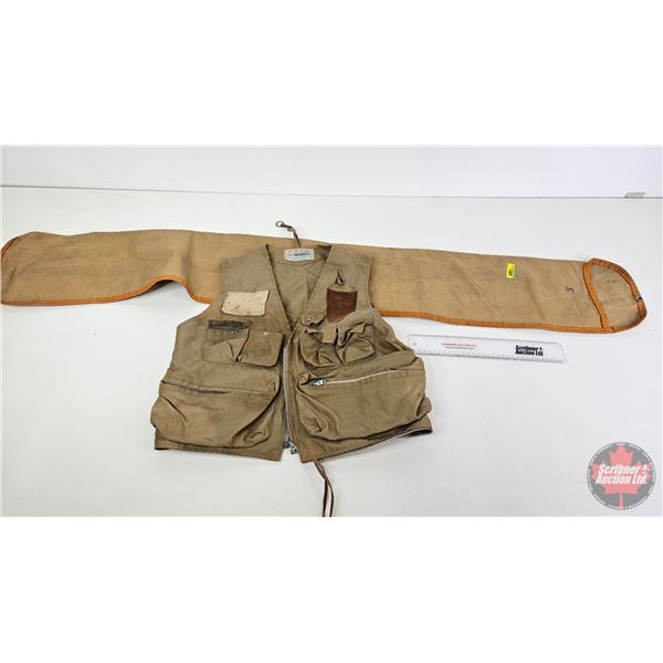 Falcon Brand Fishing Vest & Gun Sock  (Sock Measures : 53"L)
