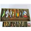 Image 5 : Old Pal Tackle Boxes (2) w/Contents  (Largest Measures : 7"H x 13"W x 7"D)