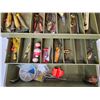 Image 7 : Old Pal Tackle Boxes (2) w/Contents  (Largest Measures : 7"H x 13"W x 7"D)