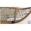 Image 3 : Vintage Wooden Alaskan Style Snowshoes (Measures : 53"L x 10-1/2"W)