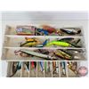 Image 2 : Old Pal Tackle Box : Model 1090 w/Contents (Measures : 9"H x 17-1/2"W x 9"D)