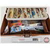 Image 5 : Old Pal Tackle Box : Model 1090 w/Contents (Measures : 9"H x 17-1/2"W x 9"D)