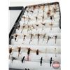 Image 2 : Fishing Flies (44) in Case  (Case Measures : 1-1/4"H x 8-1/2"W x 4-1/2"D)