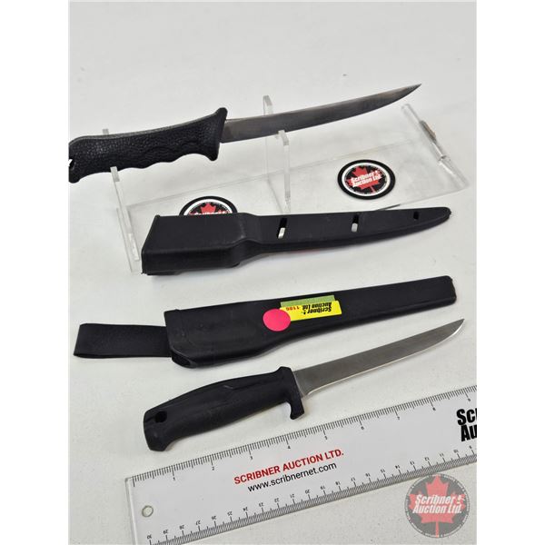 Filleting Knives (2)  (Longest Measures : 11")
