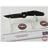 Image 1 : Pocket Knife (Consignor Tag ~GT USA Manual Drop Point Knife : ATS 34 Steel Blade Brass Button) (Open