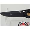 Image 2 : Pocket Knife (Consignor Tag ~GT USA Manual Drop Point Knife : ATS 34 Steel Blade Brass Button) (Open