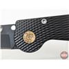 Image 3 : Pocket Knife (Consignor Tag ~GT USA Manual Drop Point Knife : ATS 34 Steel Blade Brass Button) (Open