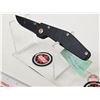 Image 4 : Pocket Knife (Consignor Tag ~GT USA Manual Drop Point Knife : ATS 34 Steel Blade Brass Button) (Open