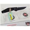 Image 5 : Pocket Knife (Consignor Tag ~GT USA Manual Drop Point Knife : ATS 34 Steel Blade Brass Button) (Open