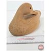 Image 3 : Wooden Duck Decoy (Consignor Tag ~ Preening Mallard Hen Blank) (Measures : 6"H x 5-1/4"W x 13"L)
