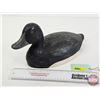 Image 2 : Wooden Duck Decoy (Consignor Tag ~ Hand Carved Bluebill : Working Decoy) (Measures : 7"H x 6-1/4"W x