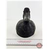 Image 3 : Wooden Duck Decoy (Consignor Tag ~ Hand Carved Bluebill : Working Decoy) (Measures : 7"H x 6-1/4"W x