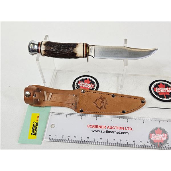 Puma Belt Knife w/Leather Sheath (Consignor Tag ~ Original Puma : No Serial Number) (Total Length of