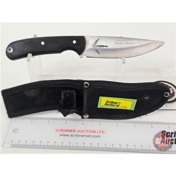 Belt Knife : Fury Limited Edition Wildlife Adventure  (Total Length of Knife : 9"L)