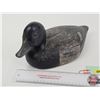 Image 2 : Wooden Duck Decoy (Consignor Tag ~ Bluebill Drake : Working Decoy : Tack Eyes : Found in Quebec : c.