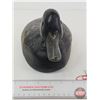 Image 3 : Wooden Duck Decoy (Consignor Tag ~ Bluebill Drake : Working Decoy : Tack Eyes : Found in Quebec : c.