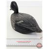 Image 7 : Wooden Duck Decoy (Consignor Tag ~ Bluebill Drake : Working Decoy : Tack Eyes : Found in Quebec : c.