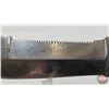 Image 6 : Belt Knife w/Leather Sheath (Consignor Tag ~ Vintage Skinner Stamped "White Hunter") (Total Length o