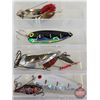 Image 2 : Variety of Fishing Spoons (17pcs) w/Plano Model 3700 Organizer (Organizer Measure : 2"H x 14"W x 8-3