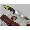 Image 2 : Gerber Shorty Belt Knife w/Leather Sheath  (Aluminum Handle)  (Total Length of Knife : 9-1/2"L)