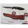 Image 3 : Gerber Shorty Belt Knife w/Leather Sheath  (Aluminum Handle)  (Total Length of Knife : 9-1/2"L)