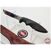 Image 4 : Gerber Shorty Belt Knife w/Leather Sheath  (Aluminum Handle)  (Total Length of Knife : 9-1/2"L)