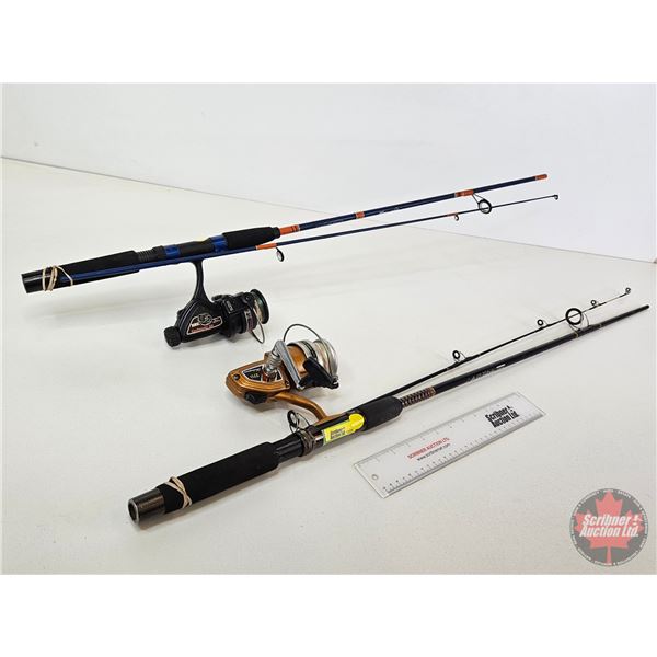 Rod & Reel Combo (2) :  - Berkley 5'6" Rod (2pc) w/Zebco Castmaster 30 Reel - Ugly Stik 7ft Rod (2pc