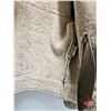 Image 8 : Vintage Sheepskin Leather Bomber Jacket (Size : Small/Medium)