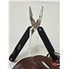 Image 2 : Mountain Quest Folding Multi Tool w/Belt Loop Leather Sheath